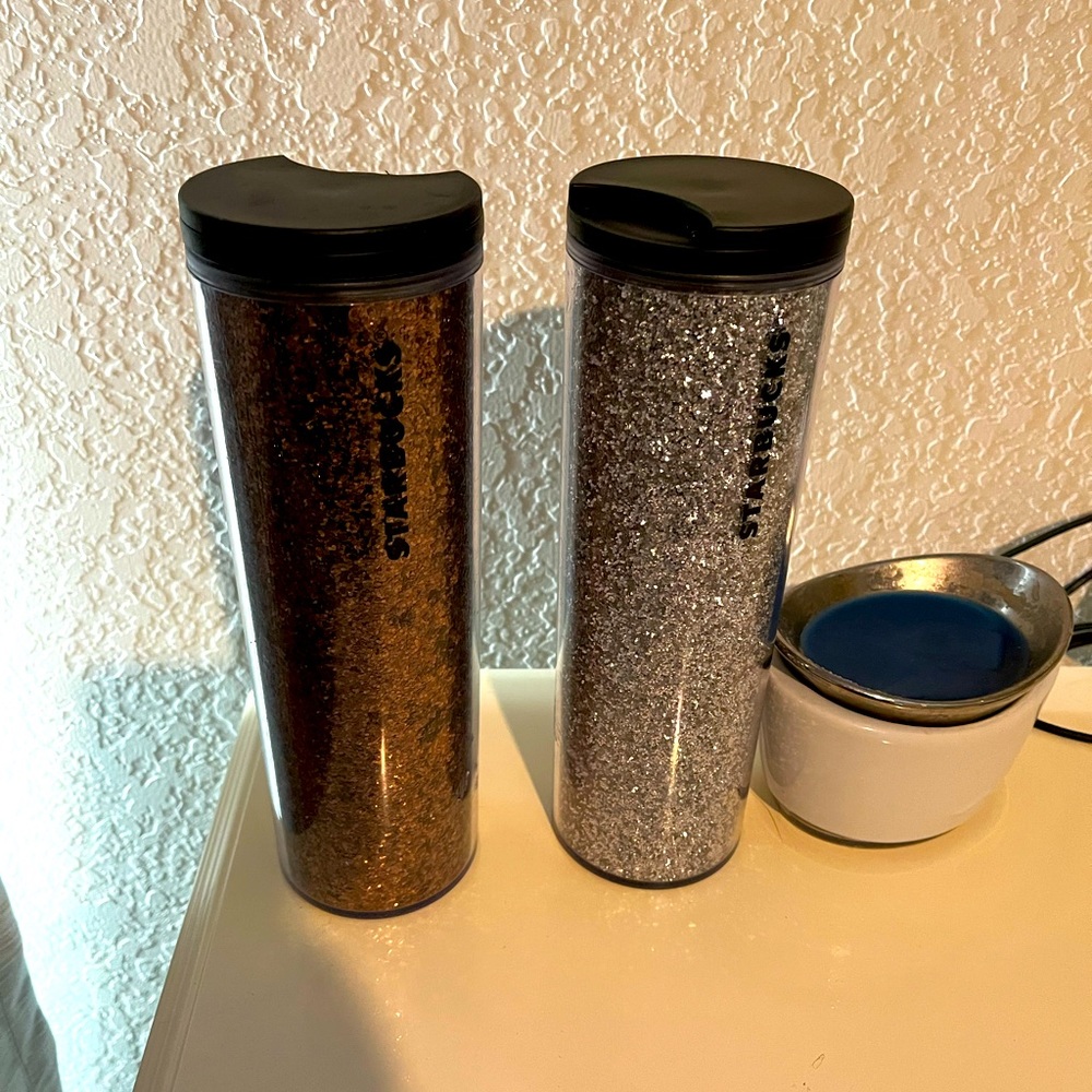 2 cute retired Starbucks cups.